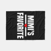 Couverture Polaire Mimi's Favorite Granhild Funny Grandson Granddaugh (Devant (Horizontal))
