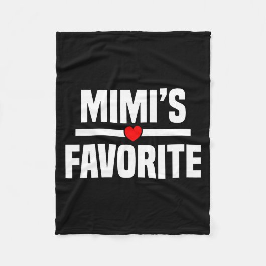 Couverture Polaire Mimi's Favorite Granhild Funny Grandson Granddaugh (Devant)