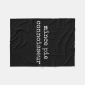 Couverture Polaire Mince E Connoisseur Pastry Lover Funny Christmas  (Devant (Horizontal))