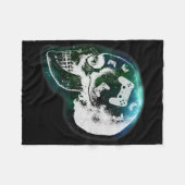 Couverture Polaire Mind Controller Skull Gaming Gamer Mens Boys Teens (Devant (Horizontal))