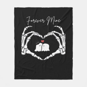 Couverture Polaire Mine, Valentines Classic - Squelette Mains Entendr