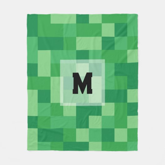Couverture Polaire Minecraft Monogram Fleece Blanket (Devant)