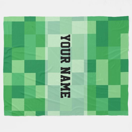 Couverture Polaire Minecraft Personalized Blanket (Devant (Horizontal))