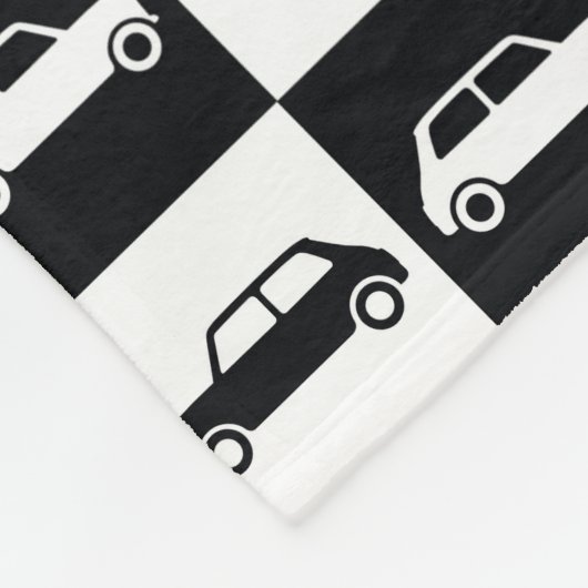 Couverture Polaire Mini Cooper en carton noir (Coin)