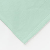 Couverture Polaire Mini-marin vert menthe solide personnalisé (Coin)