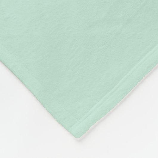 Couverture Polaire Mini-marin vert menthe solide personnalisé (Coin)