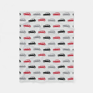 Couverture Polaire Mini tonneliers sur l'aller - rouge et noir -