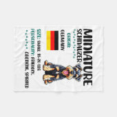 Couverture Polaire Miniature Schnauzer Origin Funny Mini Schnauzer Lo (Devant (Horizontal))