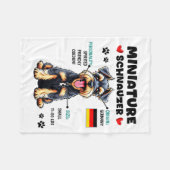 Couverture Polaire Miniature Schnauzer Owner Funny Mini Schnauzer Lov (Devant (Horizontal))