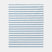 Couverture Polaire Minimal Blue Stripes Modern Pattern Design (Devant)