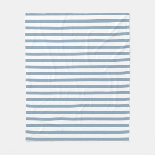 Couverture Polaire Minimal Blue Stripes Modern Pattern Design (Devant)