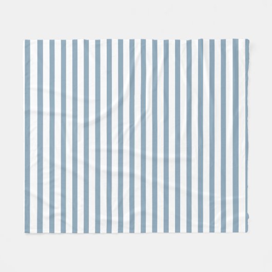 Couverture Polaire Minimal Blue Stripes Modern Pattern Design (Devant (Horizontal))