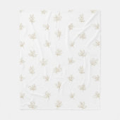 Couverture Polaire Minimal Botanical Line Art Pattern (7) (Devant)