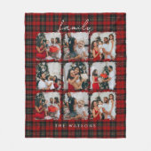 Couverture Polaire Minimal Modern Festive Rustic Family Photos (Devant)