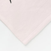 Couverture Polaire Minimal Paw Print Pet Photo (Coin)