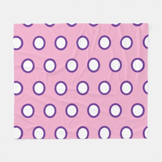 Couverture Polaire Minimal Polka Dot Fleece Blanket (Devant (Horizontal))