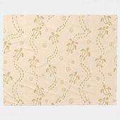 Couverture Polaire Minimal Turtle Trail Pattern (Devant (Horizontal))