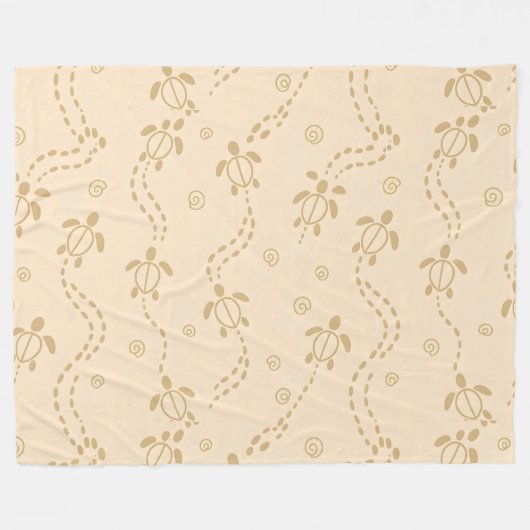 Couverture Polaire Minimal Turtle Trail Pattern (Devant (Horizontal))