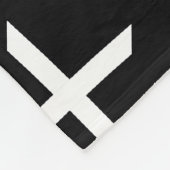 Couverture Polaire Minimalisme Abstrait Blanc Lignes blanches Couvert (Coin)