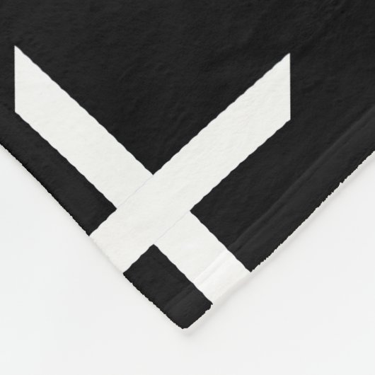 Couverture Polaire Minimalisme Abstrait Blanc Lignes blanches Couvert (Coin)