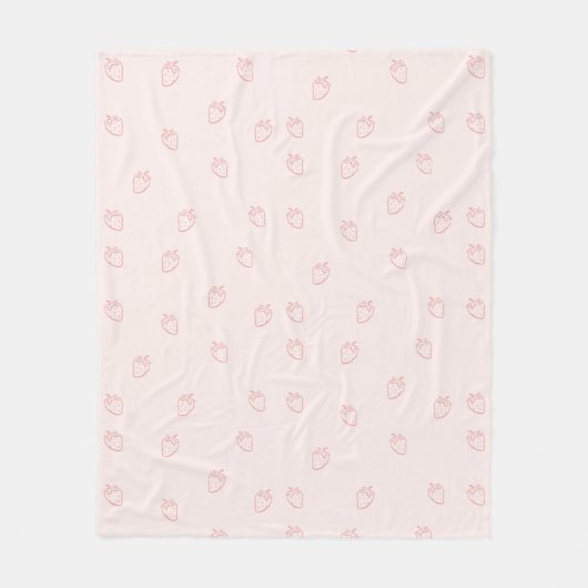 Couverture Polaire Minimalisme de la Fraise (Devant)