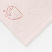 Couverture Polaire Minimalisme de la Fraise (Coin)