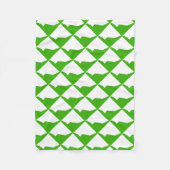 Couverture Polaire Minimalisme Vert Blanc (Devant)