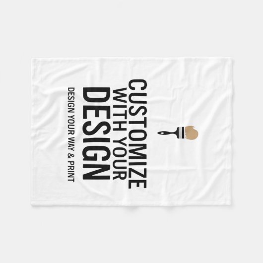 Couverture Polaire Minimalist Company Branded Custom Personalized (Devant (Horizontal))