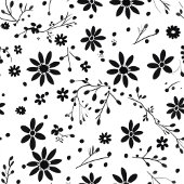 Couverture Polaire Minimalist Floral Blanket Monogram Grey Hues Style