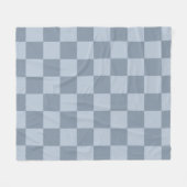 Couverture Polaire Minimalist Powder Blue Checkerboard Pattern (Devant (Horizontal))