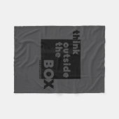 Couverture Polaire Minimalist Think Outside The Box  (Devant (Horizontal))