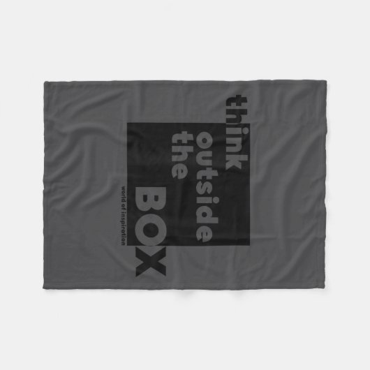 Couverture Polaire Minimalist Think Outside The Box  (Devant (Horizontal))