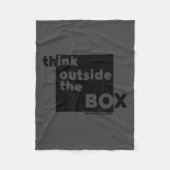 Couverture Polaire Minimalist Think Outside The Box  (Devant)
