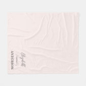 Couverture Polaire Minimaliste moderne rose pâle (Devant (Horizontal))