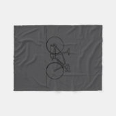 Couverture Polaire Minimalistic Bicycle Cycling,bike Rider Mountainbi (Devant (Horizontal))