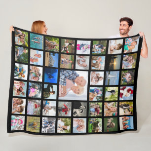 Couverture Polaire Minimum 45 Photo Collage Modèle Personnaliser votr