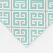 Couverture Polaire Mint Green Greek Key (Coin)