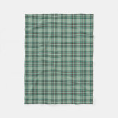 Couverture Polaire Mint Green Plaid Kelly Tartan (Devant)