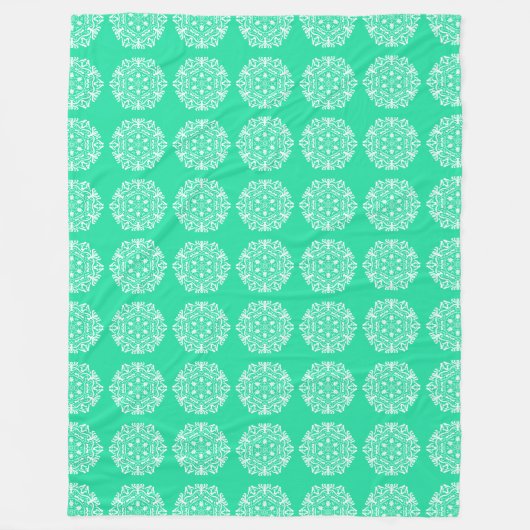 Couverture Polaire Minty Mandala (Devant)