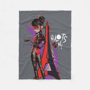 Couverture Polaire Miraculeux Shadybug Re-verse Blots On!