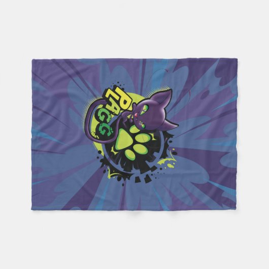 Couverture Polaire Miraculous Kwami Plagg (Devant (Horizontal))