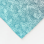 Couverture Polaire Miroitement brillant de rose et d'étincelle bleue (Coin)