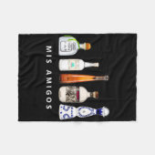 Couverture Polaire Mis Amigos Tequila Funny Cinco De Mayo Parc Mexica (Devant (Horizontal))