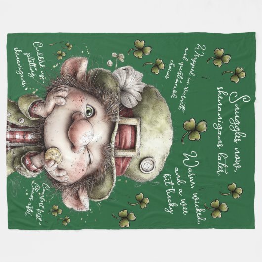 Couverture Polaire Mischievous Leprechaun (Devant (Horizontal))