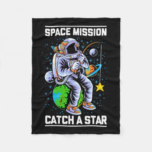 Couverture Polaire Mission spatiale astronaute Attraper une étoile (Devant)
