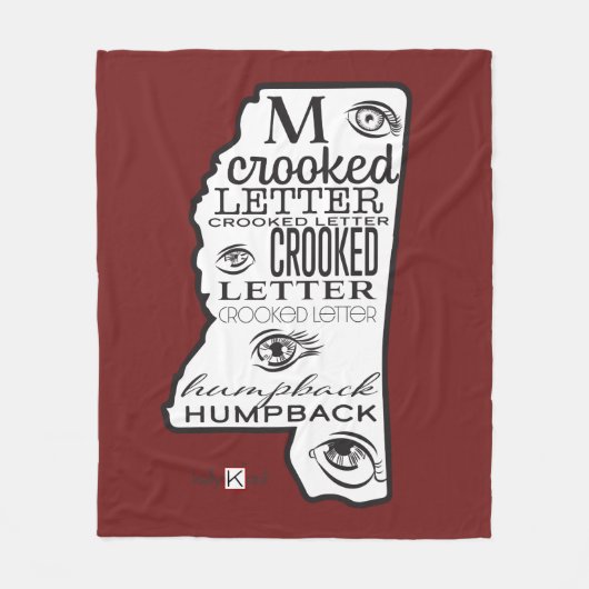 Couverture Polaire Mississippi Rouge (Devant)