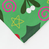 Couverture Polaire Mistletoe and Holly Winter Holiday (Coin)