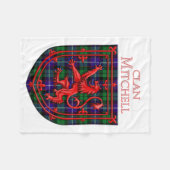 Couverture Polaire Mitchell Tartan Scottish Plaid Lion Rampant (Devant (Horizontal))