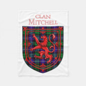 Couverture Polaire Mitchell Tartan Scottish Plaid Lion Rampant (Devant)