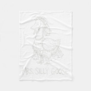 Couverture Polaire Mme Oie Ridicule Robe de Mariage Drôle Fiançailles